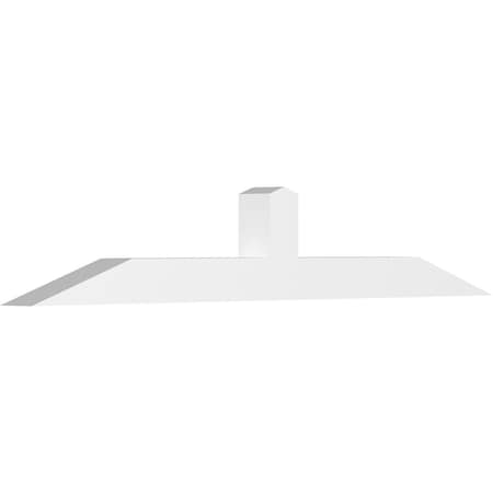 Ekena Millwork Portland Architectural Grade PVC Gable Bracket, 96"W x 16"H x 6"D x 6"F, 4/12 Pitch GBP096X16X0606POR00